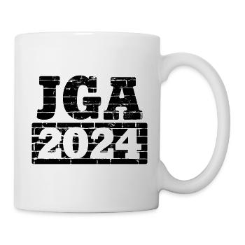 JGA 2024 Team Bräutigam - Junggesellenabschied - Tasse - Weiß - Rechts