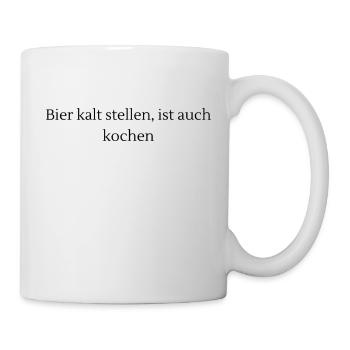 Bier - Tasse - Weiß - Rechts