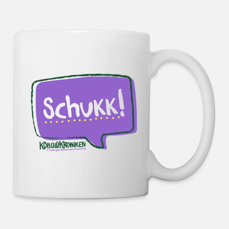 KoboldKroniken Speech Bubble Purple Schuckk! - Mug - white
