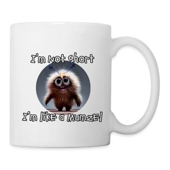 Je ne suis pas petit, je suis comme un Mumzel - Mug blanc - blanc - Droite