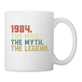 Né en 1984, l’homme, le mythe, la légende - Mug blanc - blanc - Droite