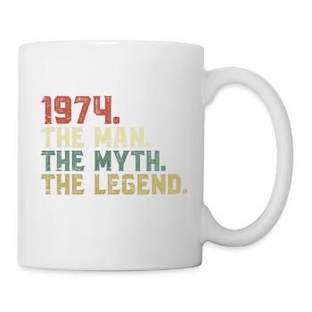 Né en 1974, l’homme, le mythe, la légende - Mug blanc - blanc - Droite