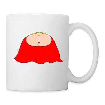 Flying Bum - Aufwärts fliegen - Tasse - Weiß - Rechts