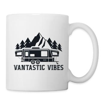 Vantastische Vibes! Van-Reise-Vibes - Tasse - Weiß - Rechts