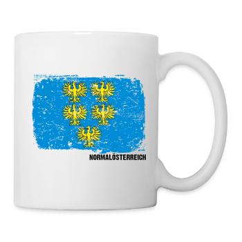 Normalösterreich versus Niederösterreich - Tasse - Weiß - Rechts