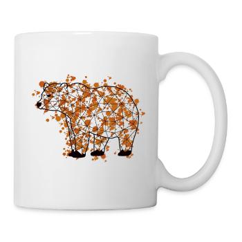 Bearr GeomeTRIX bunt - Tasse - Weiß - Rechts