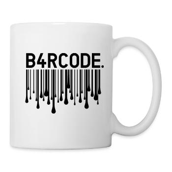 B4RCODE. Noir fondant - Mug blanc - blanc - Droite