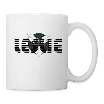 Leslie - typographie noir pour vos accessoires - Mug blanc - blanc - Droite
