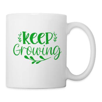 keep growing, grow Plants Gardening Nature Childs - Mug - white - Right