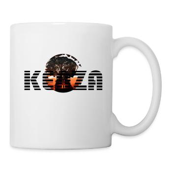 Kenza typo noir étymologie d'origine arabe - Mug blanc - blanc - Droite