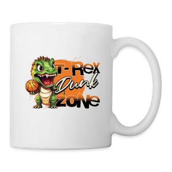 Basketball Dino T-Rex Dunk Zone Player Sports - Mug blanc - blanc - Droite