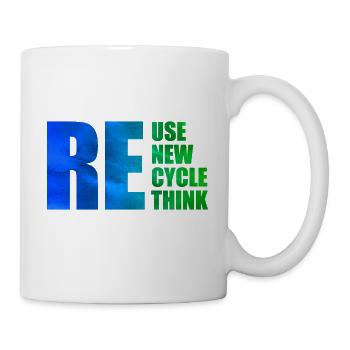 Reuse Renew Recycle Rethink - Mug - white - Right