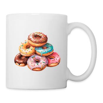 Berg Donuts | Donut Mountain - Tasse - Weiß - Rechts
