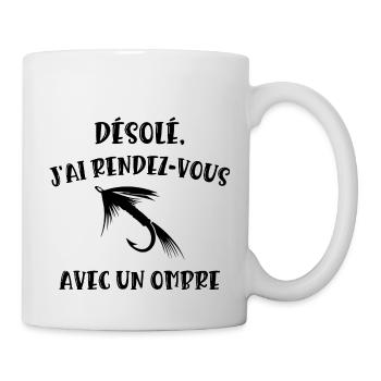 rendez-vous avec un ombre - Mug blanc - blanc - Droite