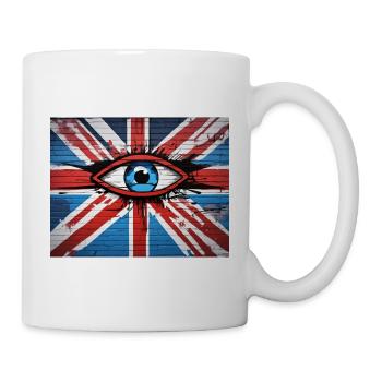 Big Brother - Jemand beobachtet dich - Tasse - Weiß - Rechts