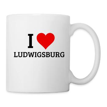 I LOVE LUDWIGSBURG DESIGN - Tasse - Weiß - Rechts
