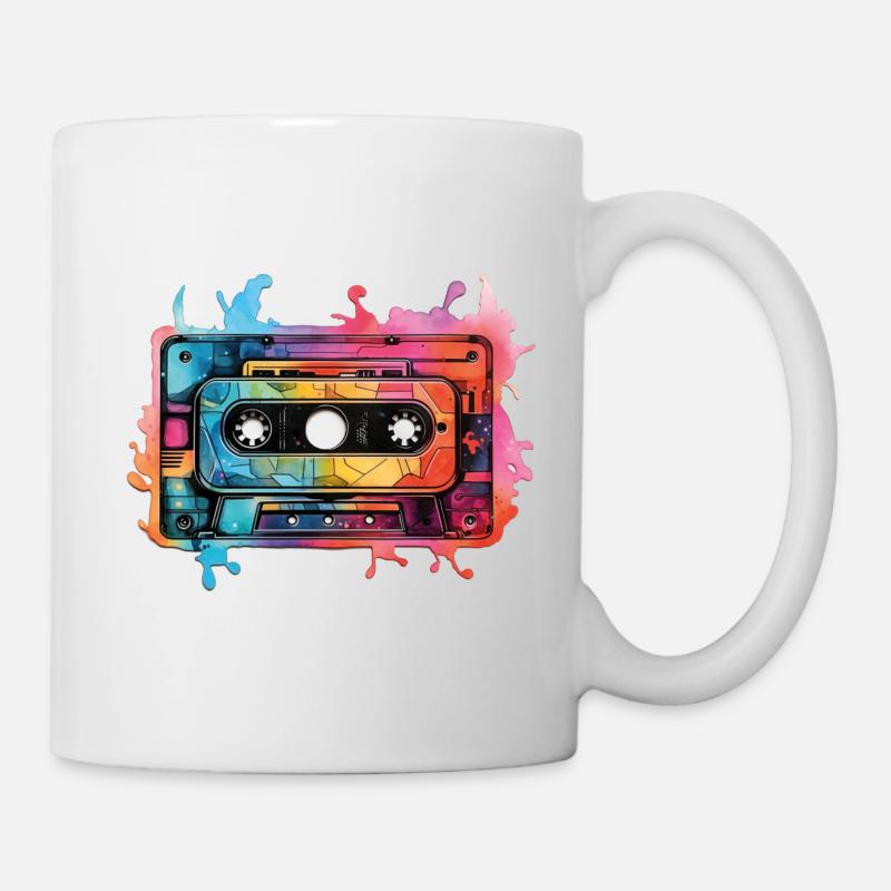 Kassette - Tasse - Weiß