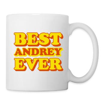 Andrey first name funny gift - Mug - white - Right