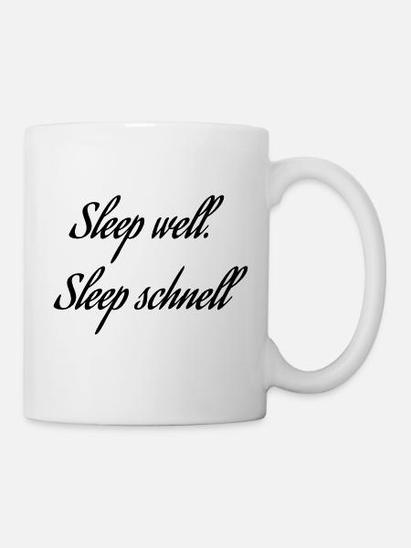 Sleep well - Tasse - Weiß
