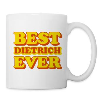 Dietrich Vorname Witziges Geschenk - Tasse - Weiß - Rechts