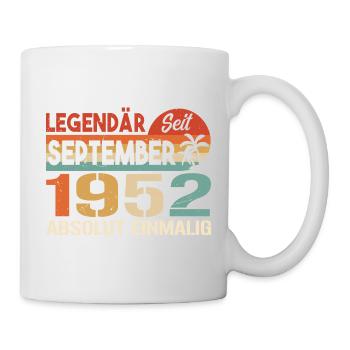 1955 September Vintage Geburtstagsgeschenk 1955 - Tasse - Weiß - Rechts