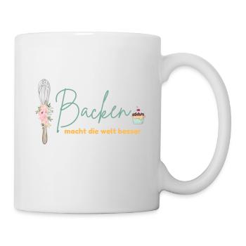 Backen macht die Welt besser! - Tasse - Weiß - Rechts