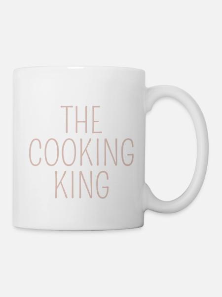 the cooking king lusitges design für Köche - Tasse - Weiß