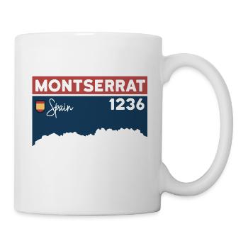 Montserrat Altitude Mountain Hiking Barcelona Gift - Mug - white - Right