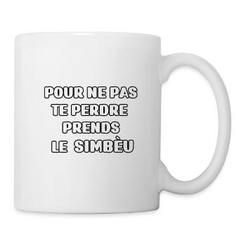Taureau de Camargue simbèu citation humour - Mug blanc - blanc - Droite