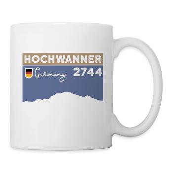 Berg Hochwanner Bergtour Skitour Normalweg Wandern - Tasse - Weiß - Rechts