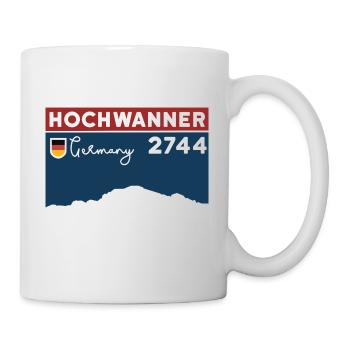 Berg Hochwanner Bergtour Skitour Normalweg Wandern - Tasse - Weiß - Rechts