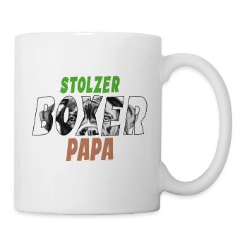 Boxer Papa - Stolzer Deutscher Boxer Dad - Tasse - Weiß - Rechts
