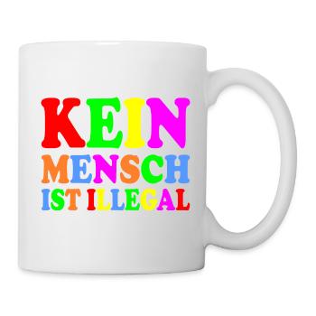 Kein mensch ist illegal - Tasse - Weiß - Rechts