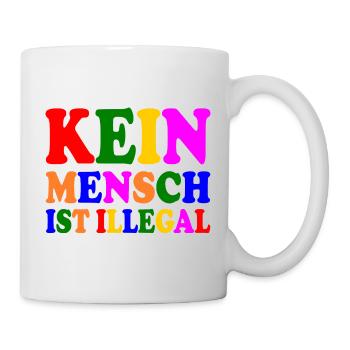 Kein mensch ist illegal - Tasse - Weiß - Rechts