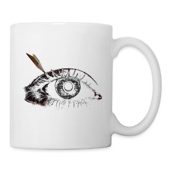 L’œil peint - Mug blanc - blanc - Droite