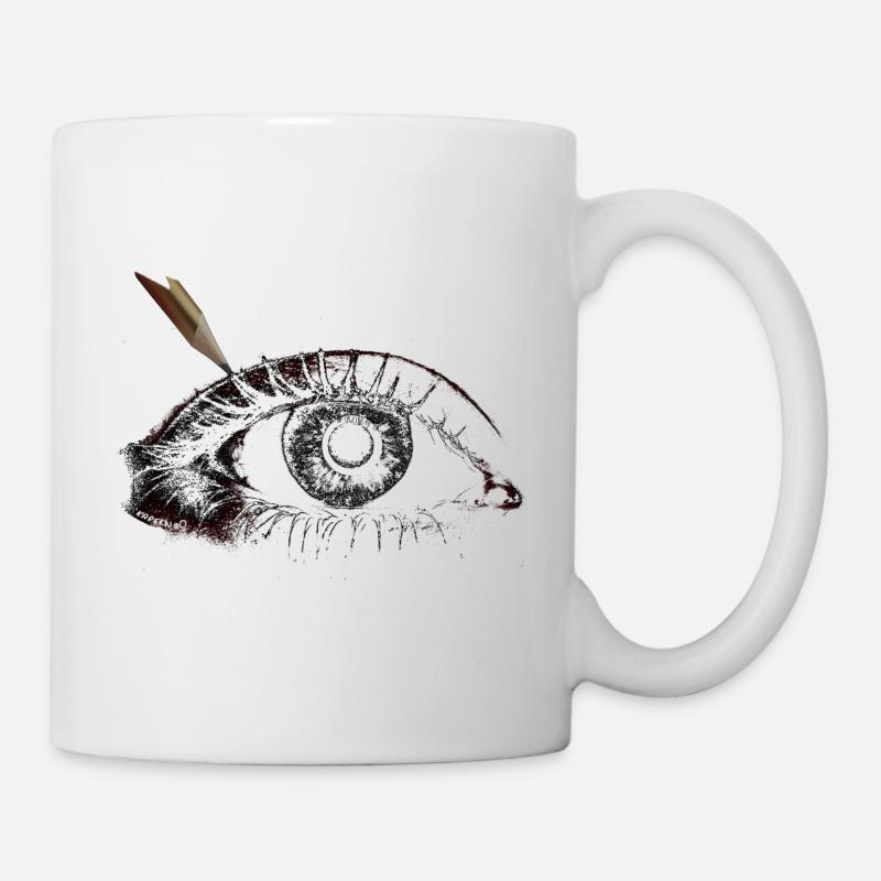 L’œil peint - Mug blanc - blanc
