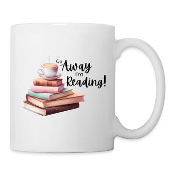 Go Away I'm Reading! - Mug - white - Right