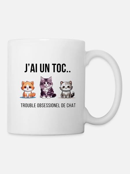 🐱💘 KATZENBESESSENHEIT - Tasse - Weiß