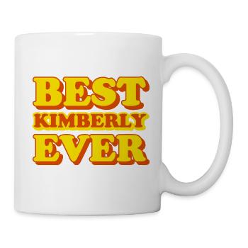 Kimberly Prénom Cadeau drôle - Mug blanc - blanc - Droite