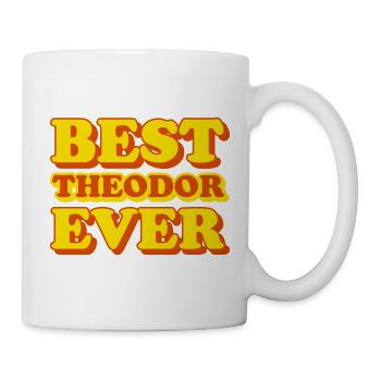 Theodor First Name Funny Gift - Mug - white - Right
