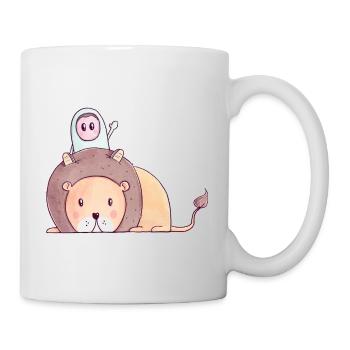 The Tiny Adventures - Funny Lion - Mug - white - Right