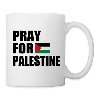 Pray for palestine - Tasse - Weiß - Rechts