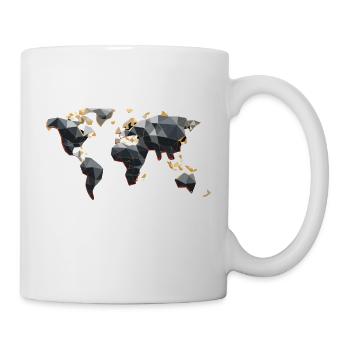 Weltkarte - Tasse - Weiß - Rechts