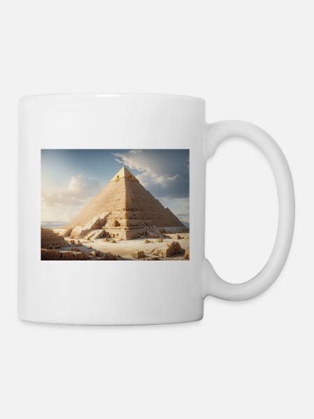 egypt pyramids - Mug - white