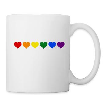 lgCœur Arc-en-Ciel: Mode & Passion des Couleurs 🌈 - Mug blanc - blanc - Droite