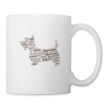 Dictons de chien - Mug blanc - blanc - Droite
