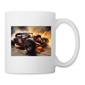 Rostiger Hot Rod Racing #4 - Tasse - Weiß - Rechts