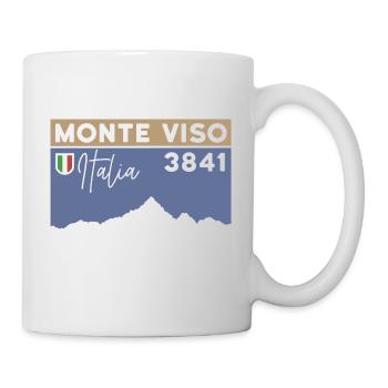 Monte Viso Randonnée Monviso Ascension Arête Est - Mug blanc - blanc - Droite