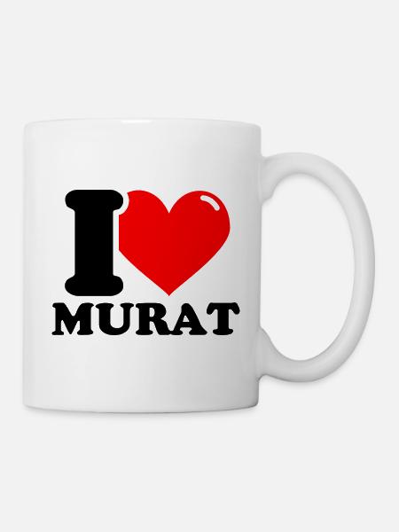 J’aime murat Prénom - Mug blanc - blanc
