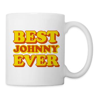 Lustiges Geschenk mit Johnny-Vornamen - Tasse - Weiß - Rechts